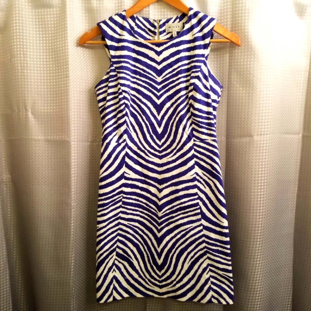 Milly Bergdorf Goodman Zebra Print Dress